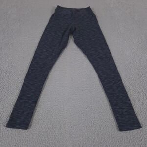 tasc Performance Leggings Womens Small Navy Blue Space Dye Bamboo Cotton Nola